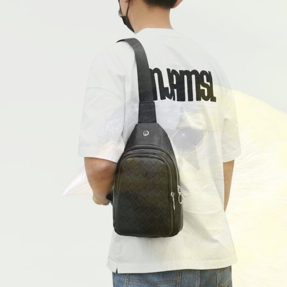 Amazon.com: Crossbody Chest Bag With Headphones Hole Sling  New Earphone Hole Sling Bag 0130